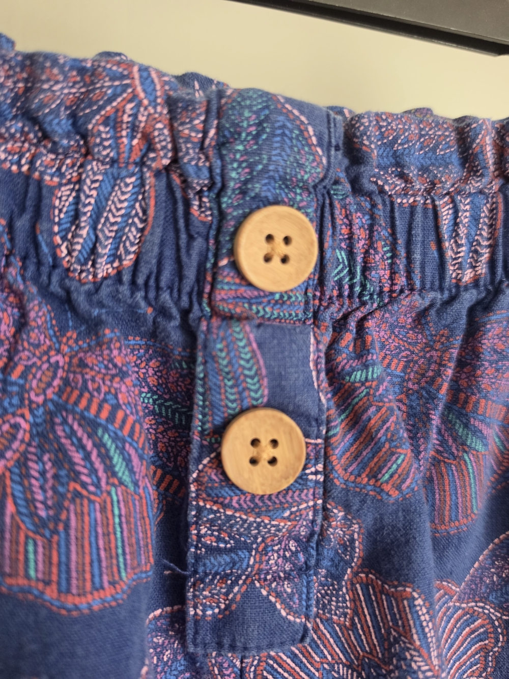 OshKosh B'gosh Navy Blue and Pink Butterfly Print Shorts - Picture 6 of 7